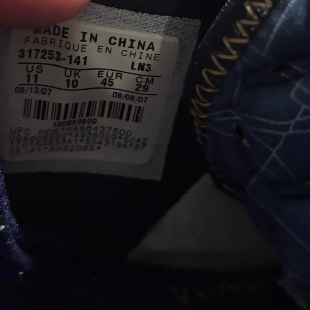 Nike Zoom LeBron 5 'White Midnight Navy' basketball shoes without ankle straps - Picture 6 of 8